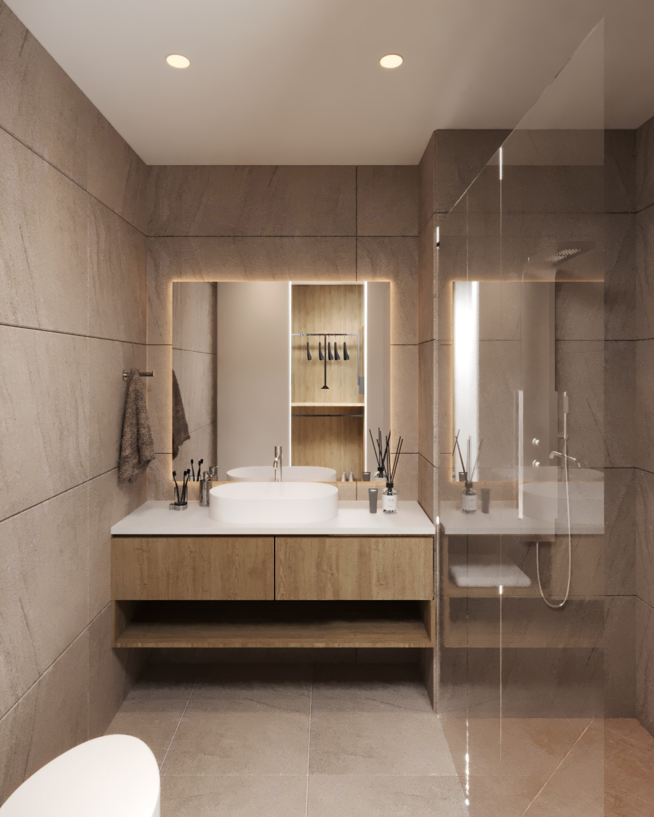 Baño secundario_Pórtico VIII_V005 Baño secundario_Pórtico VIII_V005